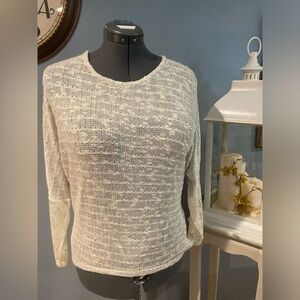 🤍❗️NWT California Gypsy Crochet Lace Long Sleeved Top Size Medium